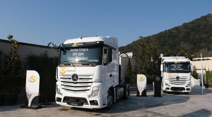Sarılar Grup, Mercedes-Benz markalı 385 adet kamyonunu teslim aldı
