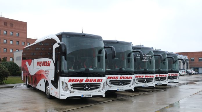 Yeşil Muş Ovası Turizm, Mercedes-Benz Türk’ten 5 adet 2022 model Travego teslim aldı
