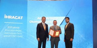 Anadolu Isuzu ihracattaki başarısı ile OSD’den ödül aldı