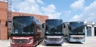 Malatya Medine Turizm, 5 adet Mercedes-Benz Travego siparişinin ilk 4 aracını teslim aldı