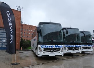 Özlem Cizre Nuh, 4 adet Mercedes-Benz Travego 16 2+1 ile 30. yılında filosunu yenilemeyi sürdürüyor