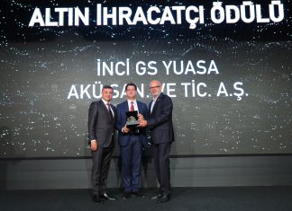 İnci GS Yuasa, ‘Altın İhracat Ödülü’ne Layık Görüldü