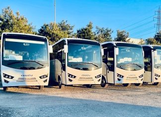 Anadolu Isuzu’dan Azerbaycan’a 25 Isuzu Novoultra midibüs teslimatı