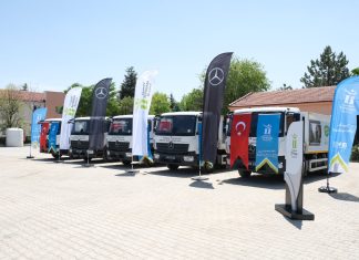 Mercedes-Benz Türk, Eskişehir Tepebaşı Belediyesi’ne 5 adet Atego 1018’i teslim etti