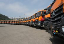 Samsun Büyükşehir Belediyesi, Mercedes-Benz kamyonlarını törenle teslim aldı