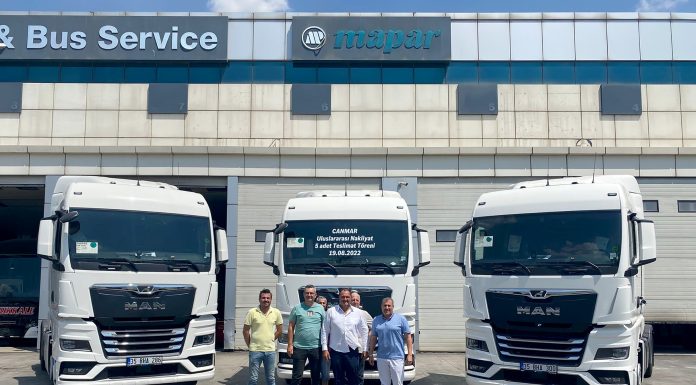 CANMAR Lojistik küresel lojistikte MAN TGX’leri kullanacak