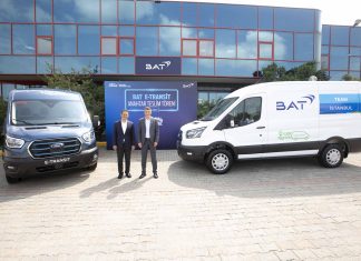 BAT, Türkiye filosunda ilk tam elektrikli ticari araç Ford E-Transit’i kullanmaya başladı