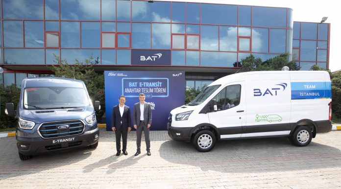 BAT, Türkiye filosunda ilk tam elektrikli ticari araç Ford E-Transit’i kullanmaya başladı