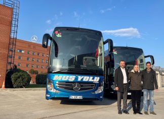 Mercedes-Benz Türk, 2023 yılının ilk otobüs teslimatını Muş Yolu Turizm’e gerçekleştirdi