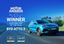BYD’nin C SUV Modeli BYD ATTO 3“Yılın Elektrikli Otomobili” Seçildi