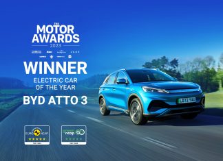 BYD’nin C SUV Modeli BYD ATTO 3“Yılın Elektrikli Otomobili” Seçildi