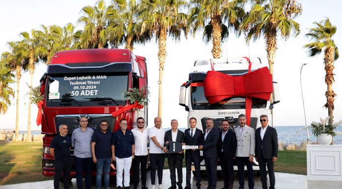 Özpet Grup öncü marka olma yolculuğunu50 yeni MAN çekiciyle güçlendirdi