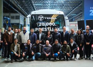 TEMSA, 20 bininci Prestij’i banttan indirdi