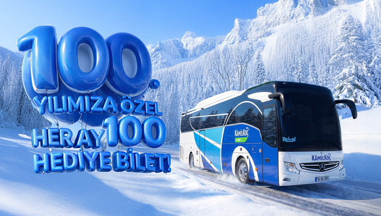 Kâmil Koç, 100. Yılını Dev Bir Kampanyayla Karşılıyor: 2026 boyunca her ay 100 şanslı yolcuya ücretsiz bilet
