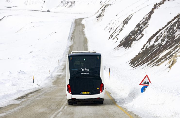 MAN’ın elektrikli otobüsü Lion’s Coach E, Erzurum ve İsveç’te kar ve buza meydan okudu