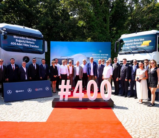 Mercedes-Benz Türk ile Boğaziçi Beton İş Birliği, 400 Araçlık Yeni Yatırımla Güçlendi