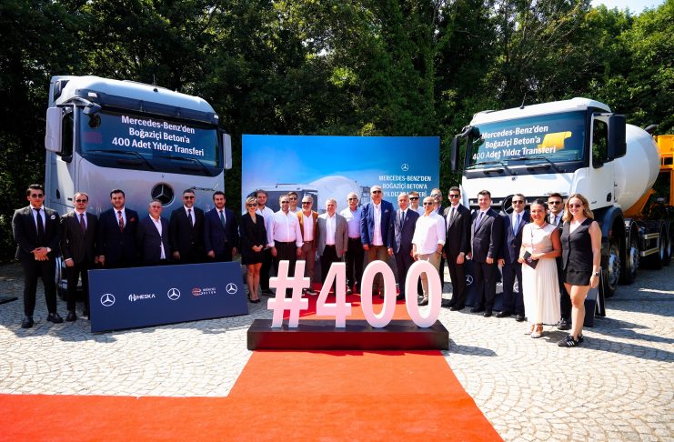 Mercedes-Benz Türk ile Boğaziçi Beton İş Birliği, 400 Araçlık Yeni Yatırımla Güçlendi